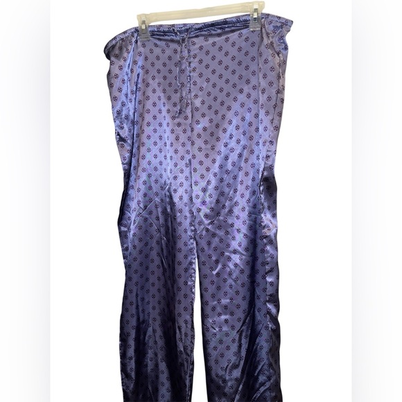 Liz Claiborne Other - Size M Liz Claiborne Purple Satin Pajama Pants with Subtle Pattern